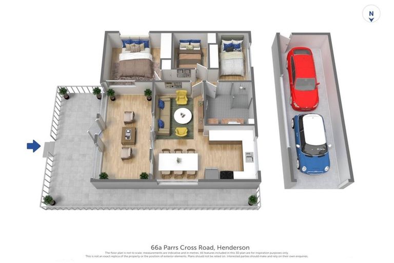 Photo of property in 66a Parrs Cross Road, Henderson, Auckland, 0612