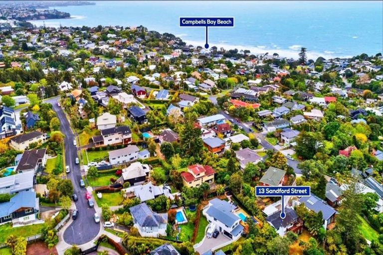 Photo of property in 13 Sandford Street, Campbells Bay, Auckland, 0630