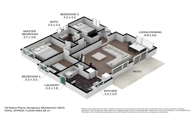 Photo of property in 16 Patea Place, Kuripuni, Masterton, 5810