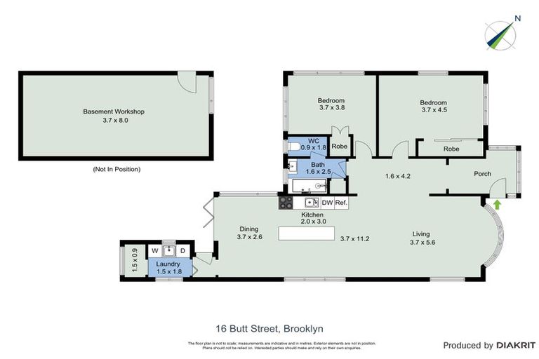 Photo of property in 16 Butt Street, Brooklyn, Wellington, 6021