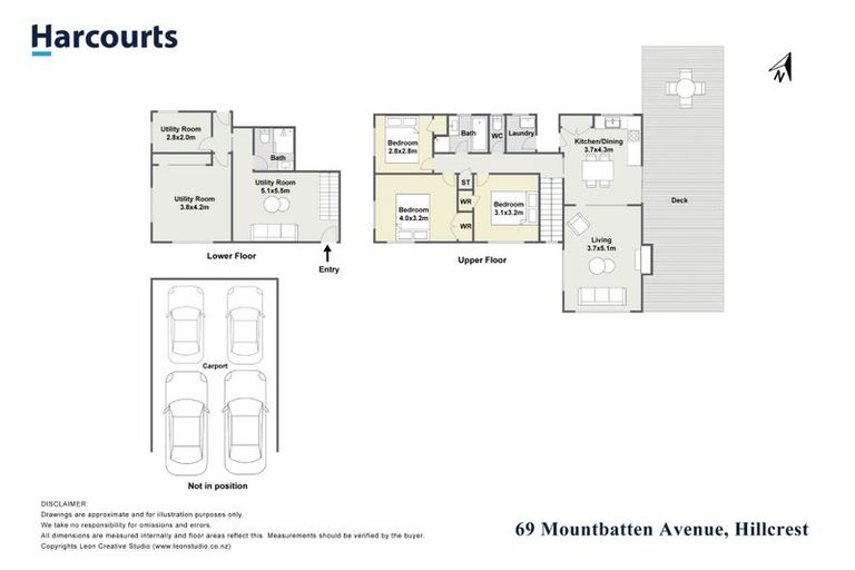 Photo of property in 2/69 Mountbatten Avenue, Hillcrest, Auckland, 0627