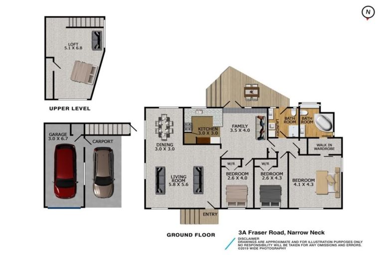 Photo of property in 3a Fraser Road, Narrow Neck, Auckland, 0624