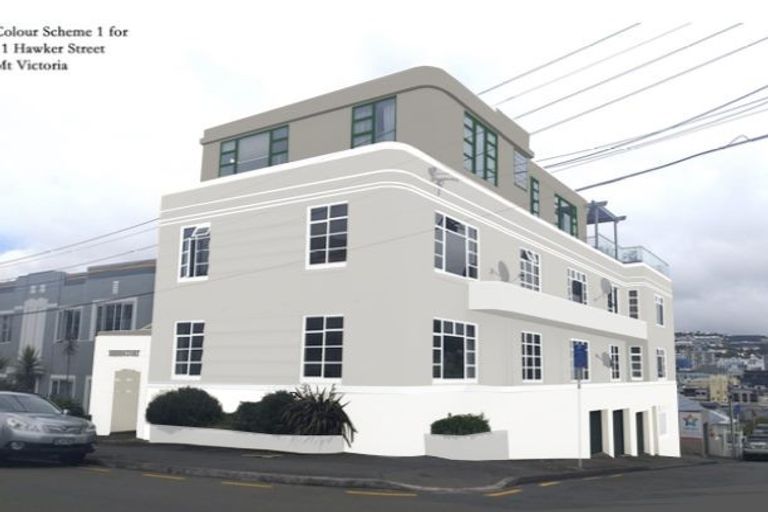 Photo of property in Nissen Court, 11e Hawker Street, Mount Victoria, Wellington, 6011