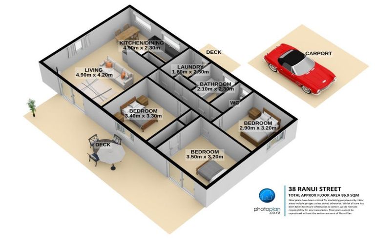 Photo of property in 38 Ranui Street, Dinsdale, Hamilton, 3204