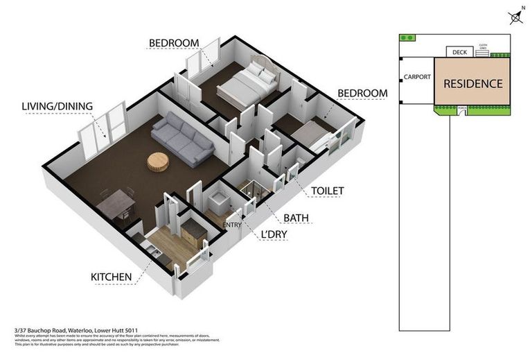 Photo of property in 3/37 Bauchop Road, Waterloo, Lower Hutt, 5011