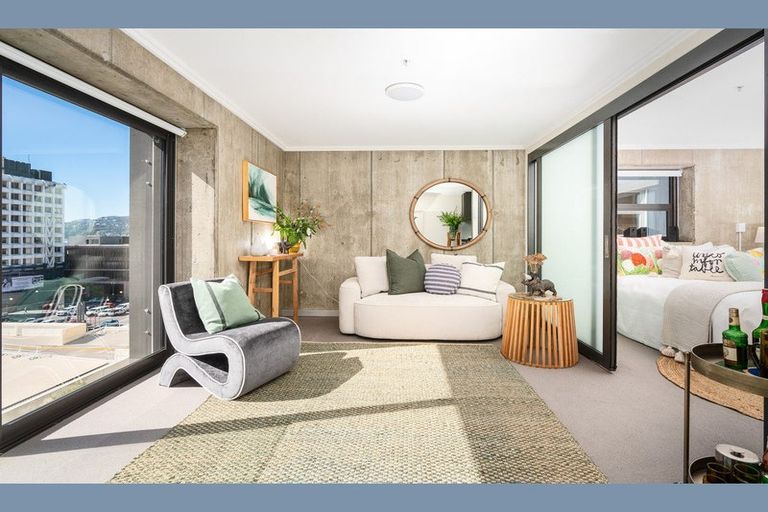 Photo of property in Frame Apartments, 601/111 Molesworth Street, Thorndon, Wellington, 6011