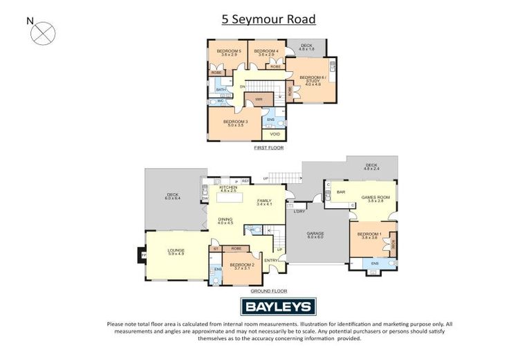 Photo of property in 5 Seymour Road, Mellons Bay, Auckland, 2014