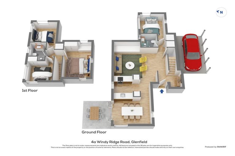 Photo of property in 4a Windy Ridge Road, Glenfield, Auckland, 0629