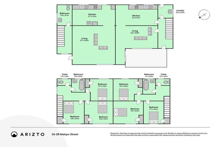 Photo of property in 26-28 Matipo Street, Castlecliff, Whanganui, 4501