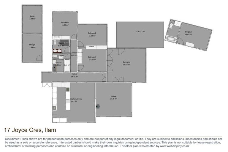 Photo of property in 17 Joyce Crescent, Ilam, Christchurch, 8041