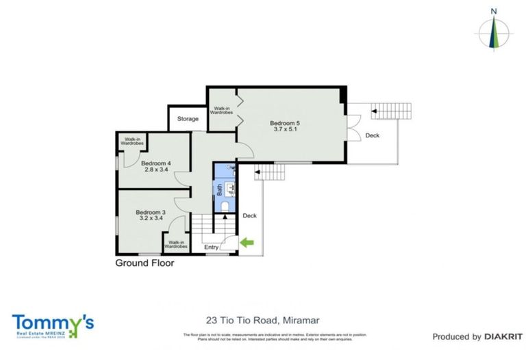Photo of property in 23 Tio Tio Road, Miramar, Wellington, 6022