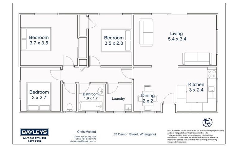 Photo of property in 35 Carson Street, Castlecliff, Whanganui, 4501