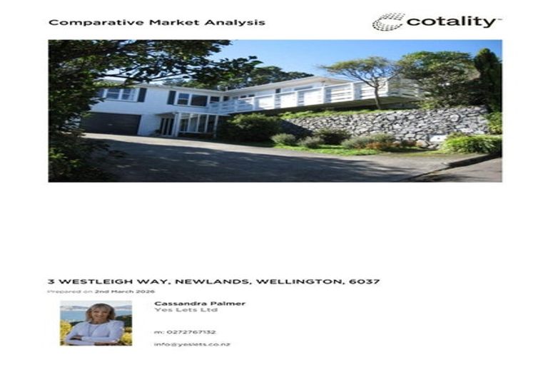 Photo of property in 3 Westleigh Way, Newlands, Wellington, 6037