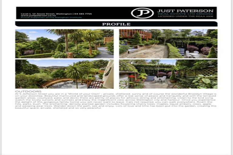 Photo of property in 5 Jefferson Street, Brooklyn, Wellington, 6021