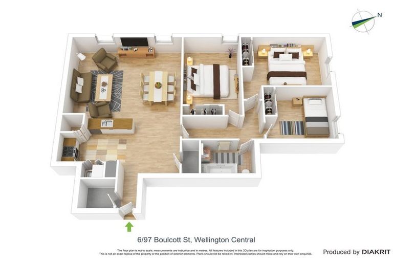 Photo of property in 6/97 Boulcott Street, Wellington Central, Wellington, 6011