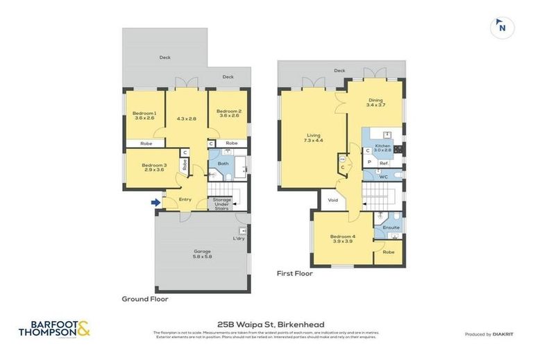 Photo of property in 2/25 Waipa Street, Birkenhead, Auckland, 0626