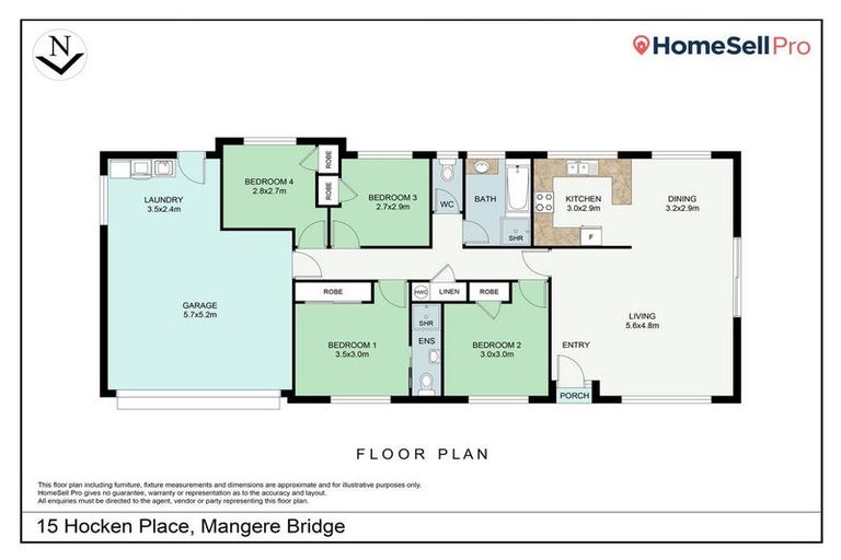 Photo of property in 15 Hocken Place, Mangere Bridge, Auckland, 2022