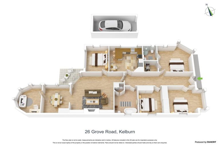 Photo of property in 26 Grove Road, Kelburn, Wellington, 6012