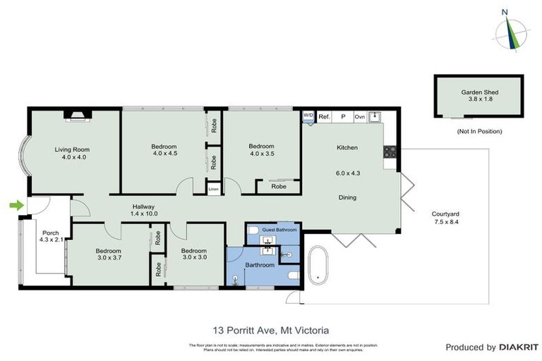 Photo of property in 13 Porritt Avenue, Mount Victoria, Wellington, 6011