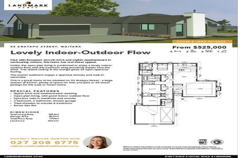 Photo of property in 33 Aratapu Street, Waitara, 4320