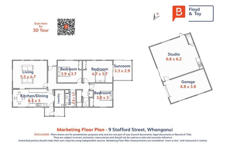 Photo of property in 9 Stafford Street, Springvale, Whanganui, 4501