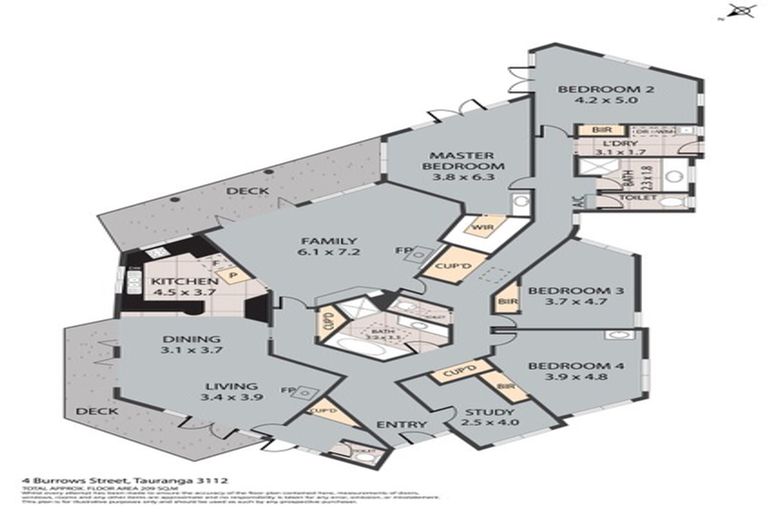 Photo of property in 4 Burrows Street, Tauranga South, Tauranga, 3112