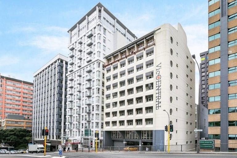 Photo of property in Orange Apartments/victoria Centr, 505/169 The Terrace, Wellington Central, Wellington, 6011