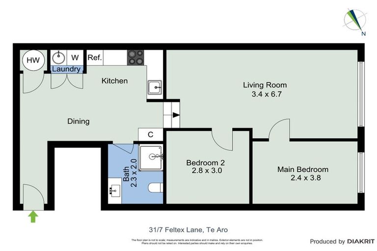 Photo of property in Dixonlane Apartments, 31/7 Feltex Lane, Te Aro, Wellington, 6011