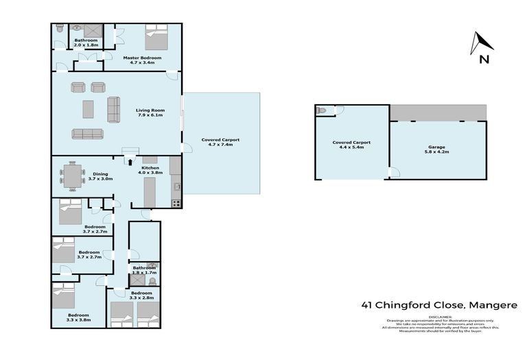 Photo of property in 41 Chingford Close, Mangere, Auckland, 2022