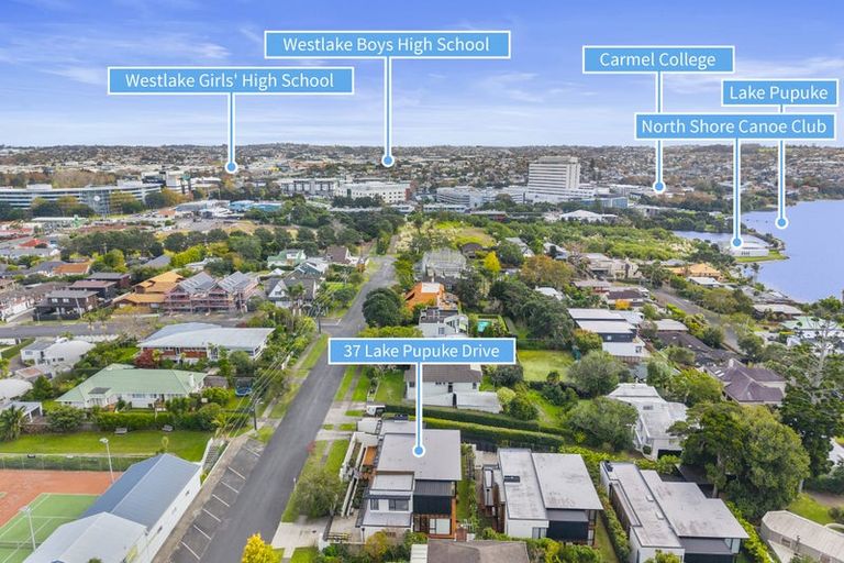 Photo of property in 37 Lake Pupuke Drive, Takapuna, Auckland, 0622