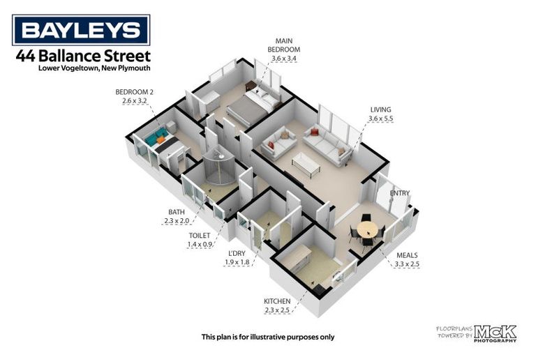 Photo of property in 1/44 Ballance Street, Lower Vogeltown, New Plymouth, 4310