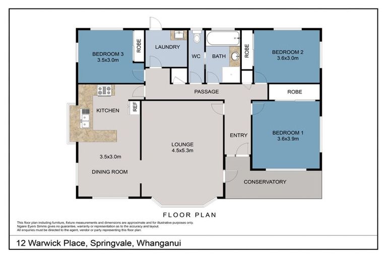 Photo of property in 12 Warwick Place, Springvale, Whanganui, 4501