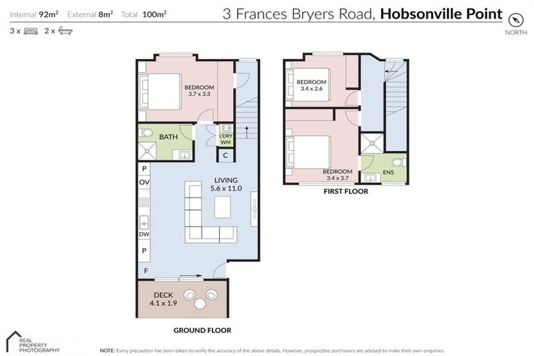 Photo of property in 3/2 Frances Bryers Road, Hobsonville, Auckland, 0616