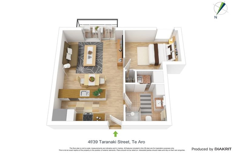 Photo of property in Bellagio Apartments, 4f/39 Taranaki Street, Te Aro, Wellington, 6011