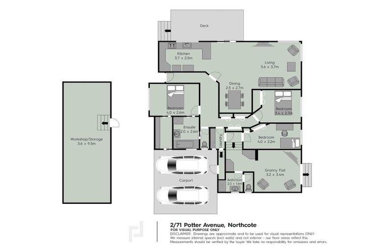 Photo of property in 2/71 Potter Avenue, Northcote, Auckland, 0627