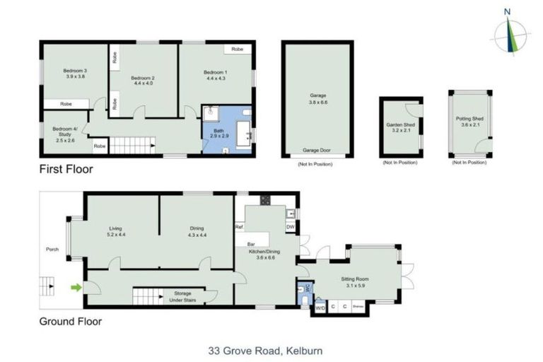 Photo of property in 33 Grove Road, Kelburn, Wellington, 6012