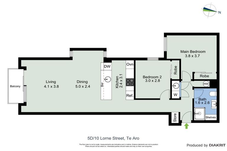 Photo of property in Republic Apartments, 5d/10 Lorne Street, Te Aro, Wellington, 6011