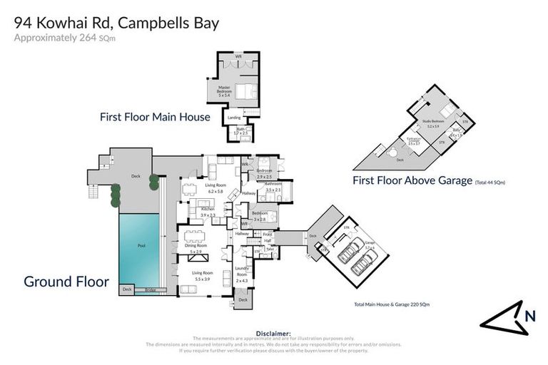 Photo of property in 94 Kowhai Road, Campbells Bay, Auckland, 0630