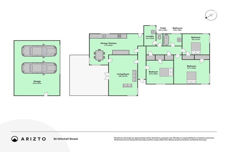 Photo of property in 36 Mitchell Street, Aramoho, Whanganui, 4500