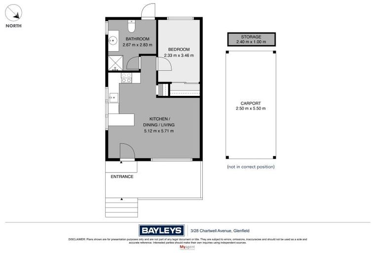 Photo of property in 3/28 Chartwell Avenue, Glenfield, Auckland, 0629