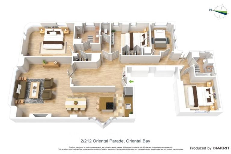 Photo of property in Anscombe Apartments, 212 Oriental Parade, Oriental Bay, Wellington, 6011