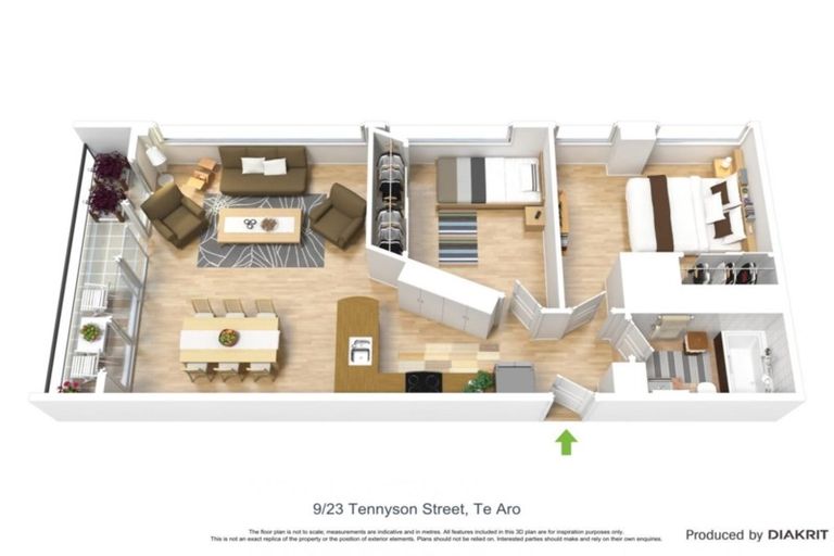 Photo of property in De Vere Apartments, 9/23 Tennyson Street, Te Aro, Wellington, 6011