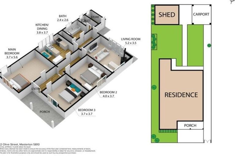 Photo of property in 12 Olive Street, Masterton, 5810
