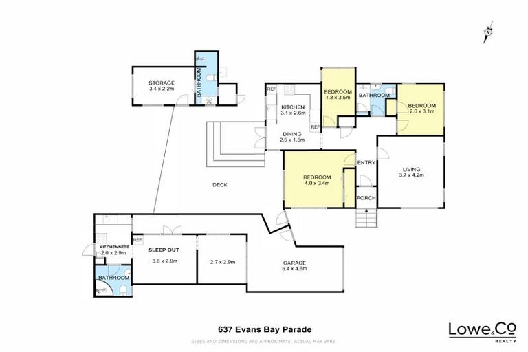 Photo of property in 637 Evans Bay Parade, Kilbirnie, Wellington, 6022