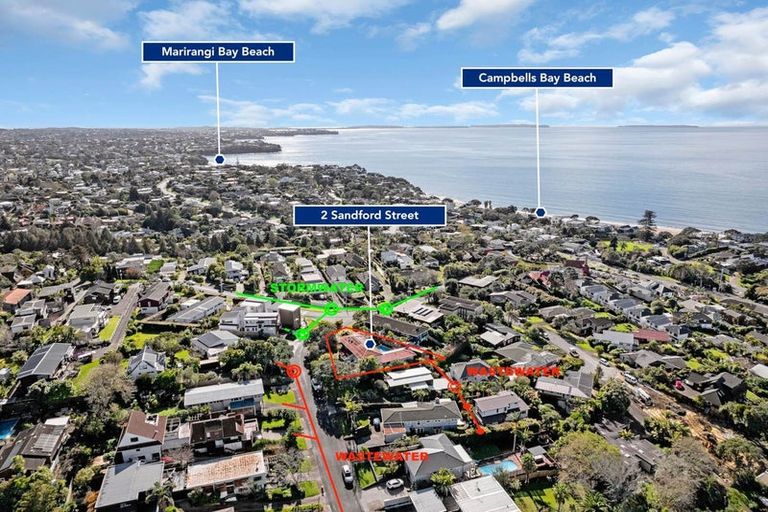 Photo of property in 2 Sandford Street, Campbells Bay, Auckland, 0630