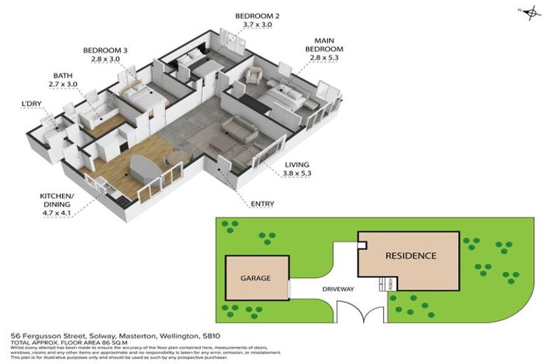 Photo of property in 56 Fergusson Street, Solway, Masterton, 5810