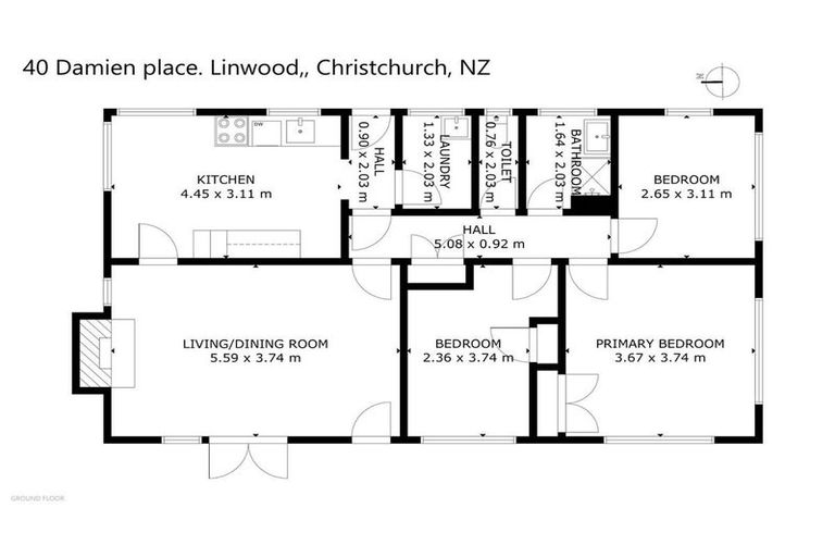 Photo of property in 40 Damien Place, Bromley, Christchurch, 8062