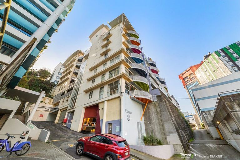 Photo of property in Sirocco Apartments, 607/8 Church Street, Wellington Central, Wellington, 6011
