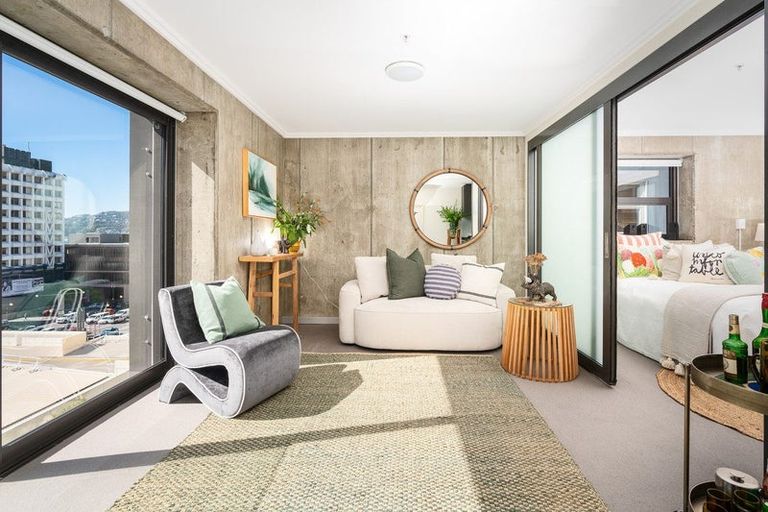 Photo of property in Frame Apartments, 601/111 Molesworth Street, Thorndon, Wellington, 6011