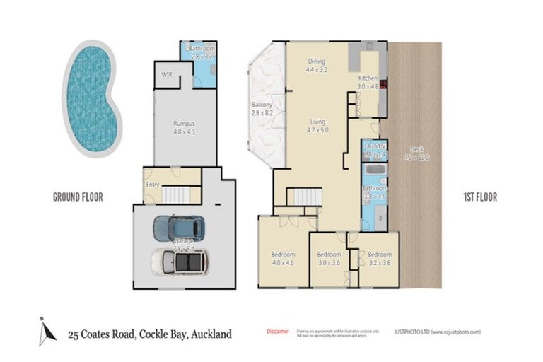 Photo of property in 25 Coates Road, Cockle Bay, Auckland, 2014